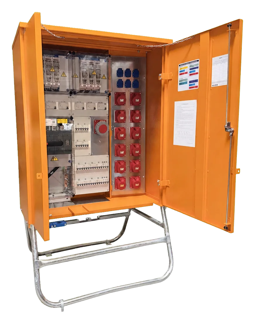 Freigestellter MERZ Baustromverteiler